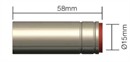 Gaskop  MS250 cylindrisk